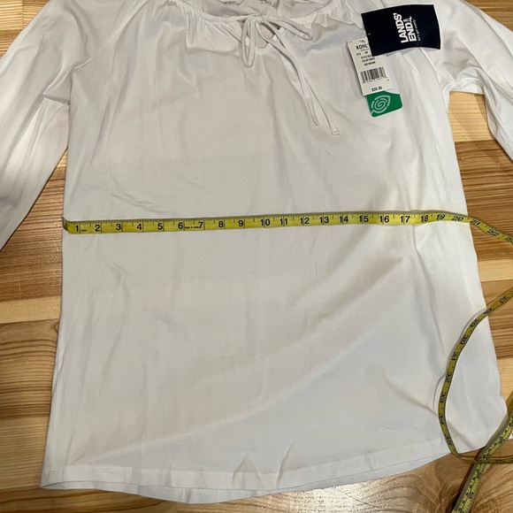 Lands' End Medium White Shirt - Picture 5 of 6